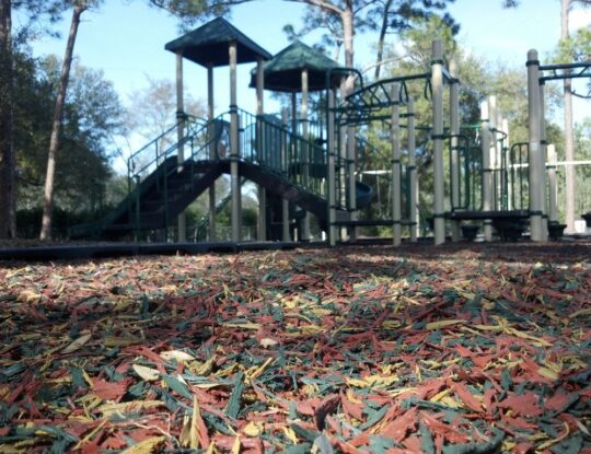 Palm Beach County Safety Surfacing-Bonded Rubber Mulch